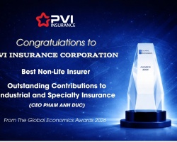 Bảo hiểm PVI được vinh danh “kép” tại The Global Economics Awards 2026